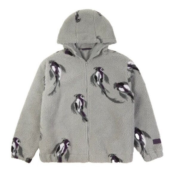 Taylor Swift Speak Now (Taylor’s Version) Koi Fish Sherpa Zip Hoodie M Gray - Picture 1 of 15